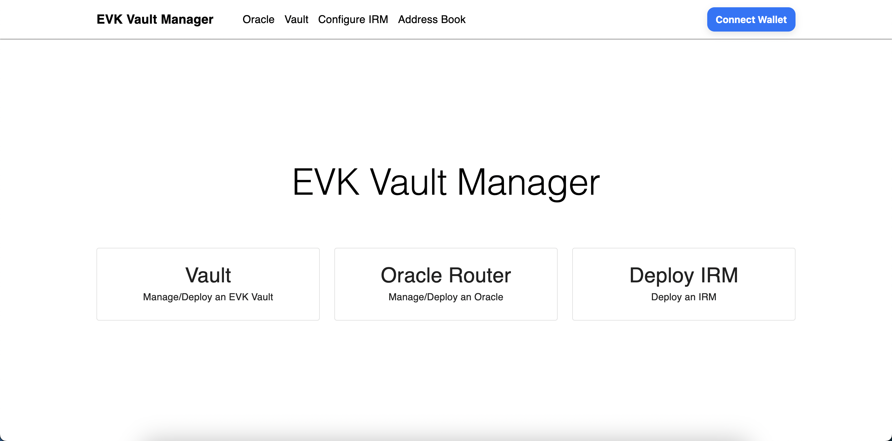 EVK Vault Manager